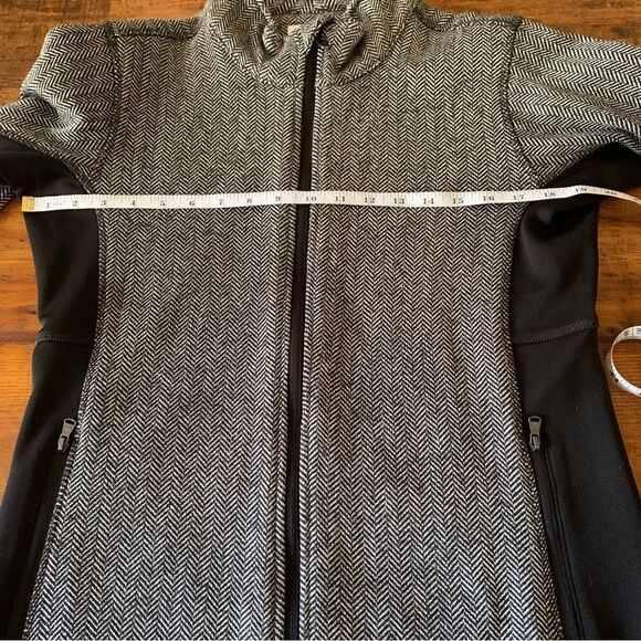 Marc New York Small Chevron Pattern Zip Up Jacket Stretch Panel Sz M - Picture 5 of 7